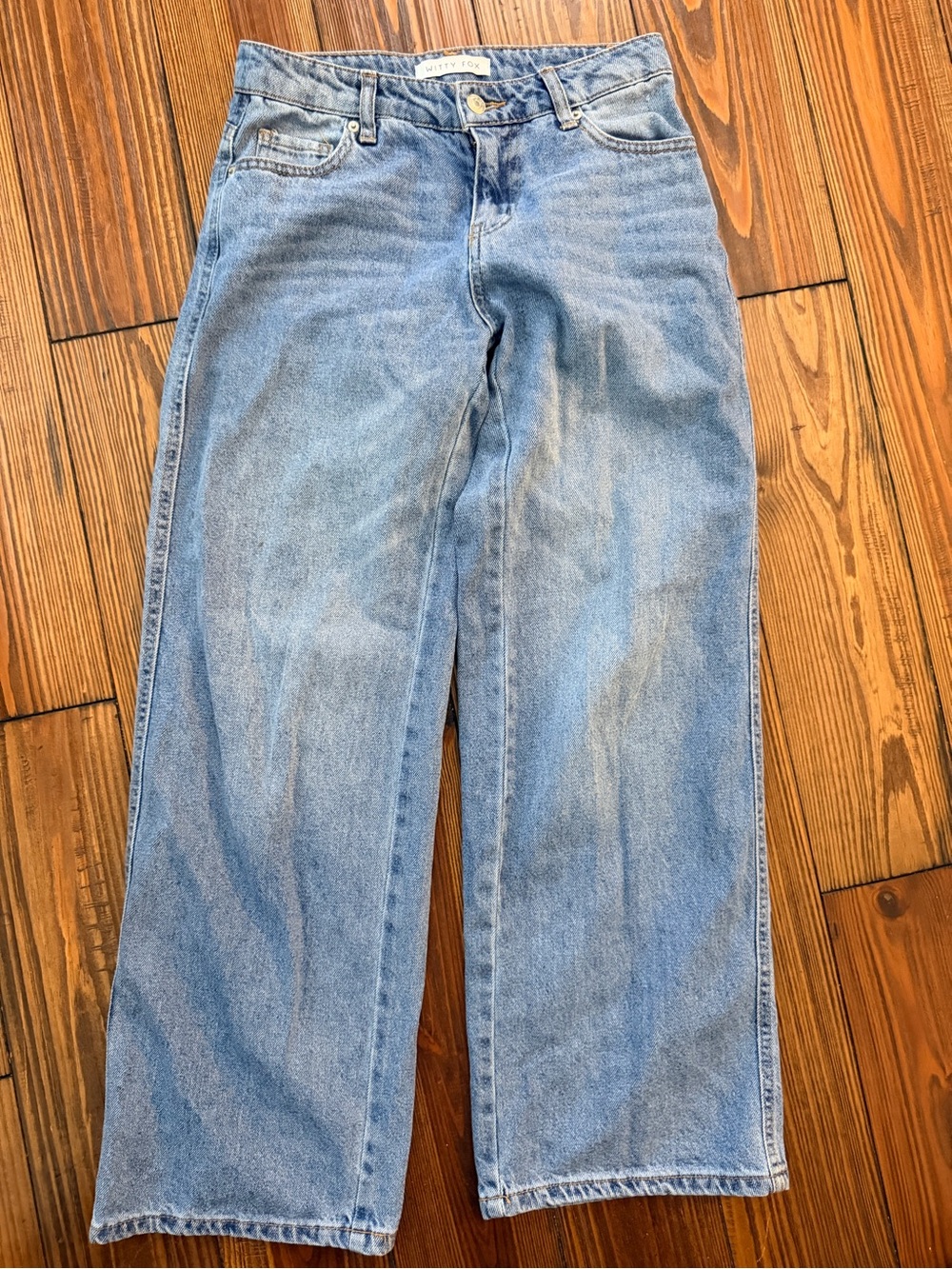 Light Blue Wide Leg Jeans